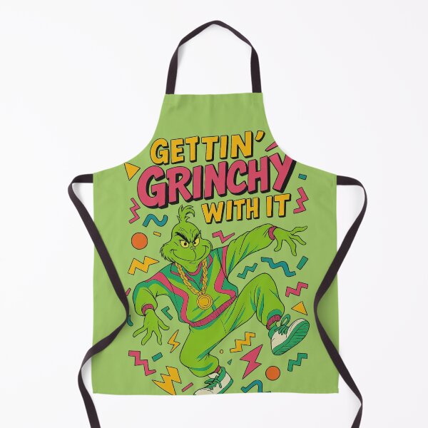 Item preview, Gettin’ Grinchy With It – 90s Retro Christmas Rap Parody Design designed and sold by chriswils.