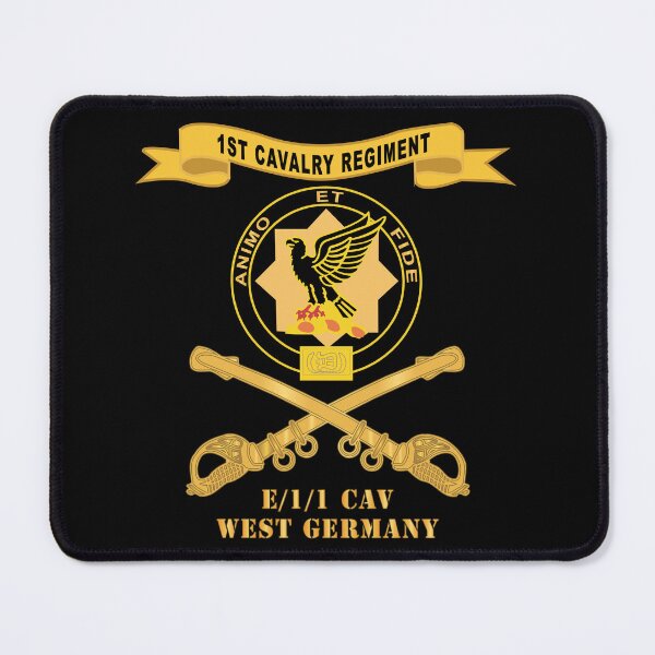 Item preview, Army - 1st Cavalry Regiment w Ribbon  - Br - E-1-1 CAV West Germany X 300 designed and sold by Military Insignia Products.