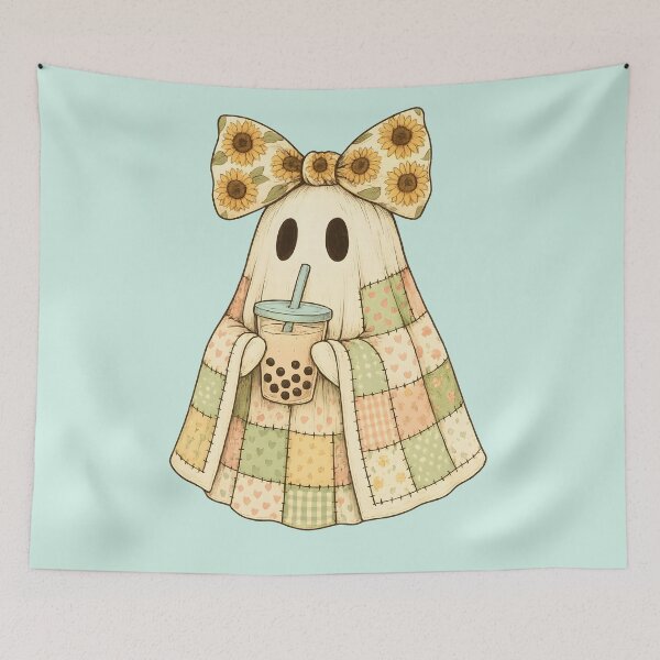 Item preview, Cottagecore Boba Ghost designed and sold by Dragon Space.