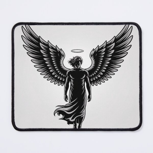 Item preview, Urban Angel – Dark Angel Wings Minimalist Gothic Streetwear Oversized T-Shirt designed and sold by aurenvision.