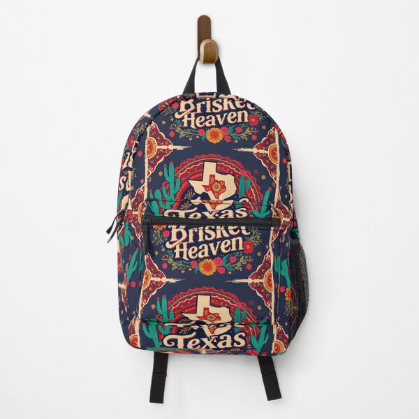 Item preview, Ver. 2: (NON-distressed artwork)-Texas is Brisket Heaven - carnivore not vegan meat eater beef USA cactus flavor BBQ designed and sold by markmm9.