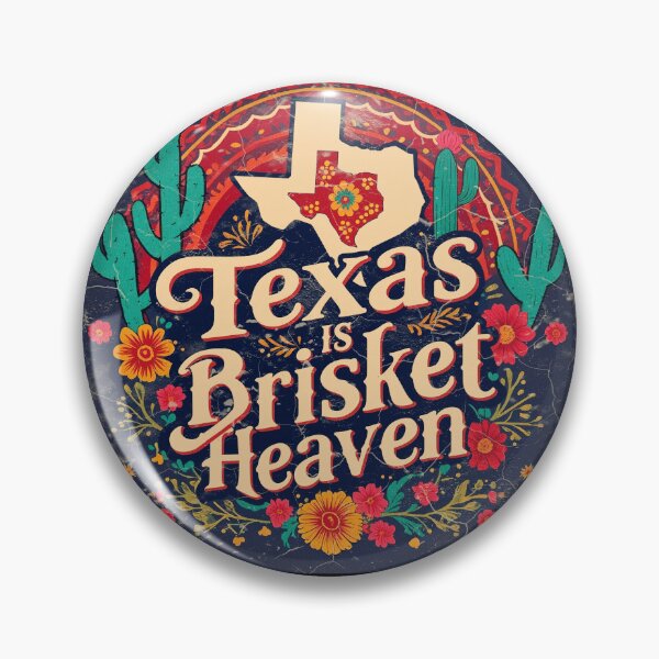 Item preview,  Ver. 1: (distressed artwork)-Texas is Brisket Heaven - carnivore not vegan meat eater beef USA cactus flavor BBQ designed and sold by markmm9.
