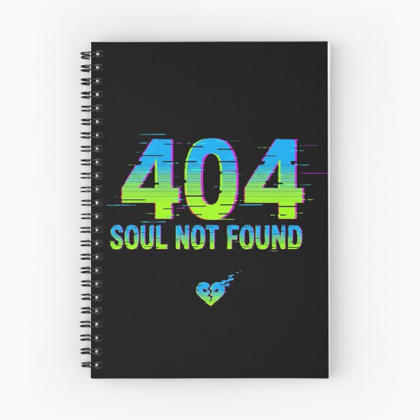 Item preview, 404 Soul Not Found - Cyberpunk Error Design with Broken Heart designed and sold by DMNindustries.
