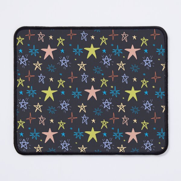 Item preview, whimsical hand drawn Christmas pattern with stars and doodles designed and sold by Dustick.