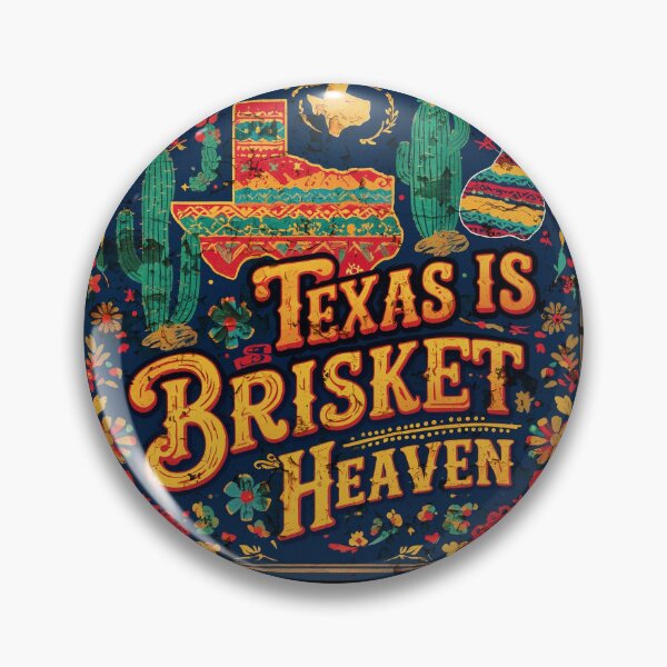 Item preview, Ver. 3: (distressed artwork)-Texas is Brisket Heaven - carnivore not vegan meat eater beef USA cactus flavor BBQ designed and sold by markmm9.