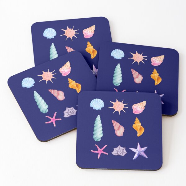 Item preview, Watercolor Seashells and Starfish Collection designed and sold by MiraDesignCo.