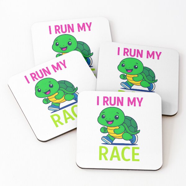 Item preview, RUNNING TURTLE - I RUN MY RACE designed and sold by KISHNAY-FASHION.