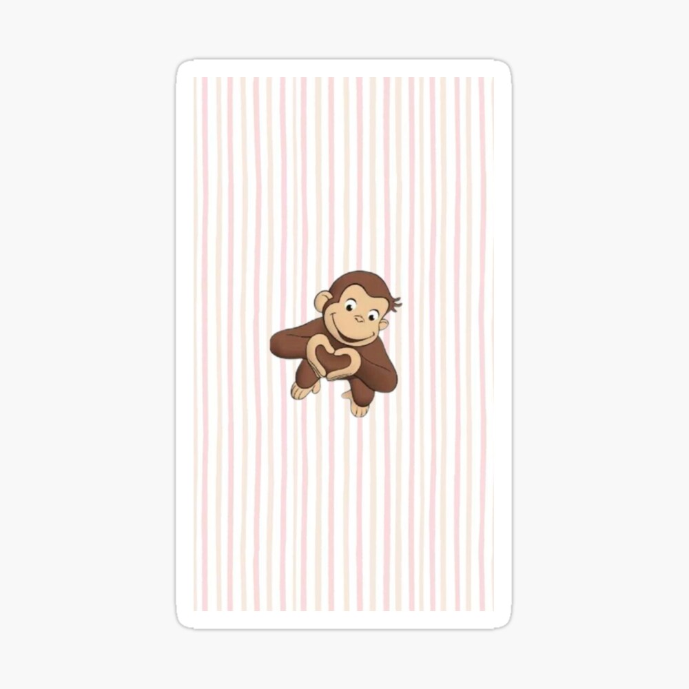 Curious George Making Heart With Hands iPhone Case