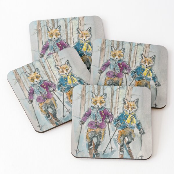 Item preview, Foxes on the Ski Run designed and sold by HelenBeverley.
