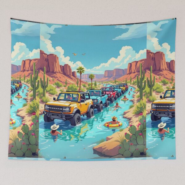 Item preview, Broncos on the River designed and sold by Craftonmegan.