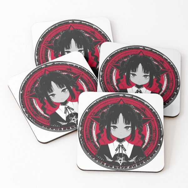 Item preview, Occult Anime Girl // Red & Black Pentagram Aesthetic designed and sold by RedPandi art.