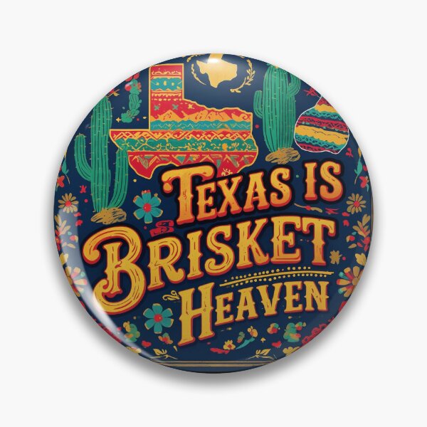 Item preview, Ver. 4: (non-distressed artwork)-Texas is Brisket Heaven - carnivore not vegan meat eater beef USA cactus flavor BBQ designed and sold by markmm9.