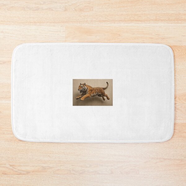 Item preview, Airborne Tiger – Realistic 3D Wildlife Wall Art designed and sold by KRTMuseworks.