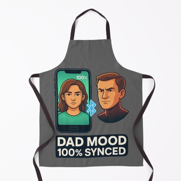 Item preview, Dad Mood 100% Synced – Funny Bluetooth Meme designed and sold by I AM BRO.