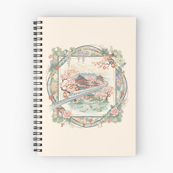 Item preview, Japan Dreamscape – Sakura, Pagodas & Bullet Train  designed and sold by Project X Design.