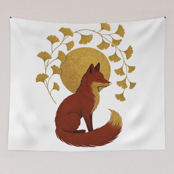 Item preview, Autumn and the Fox designed and sold by mayhaku.