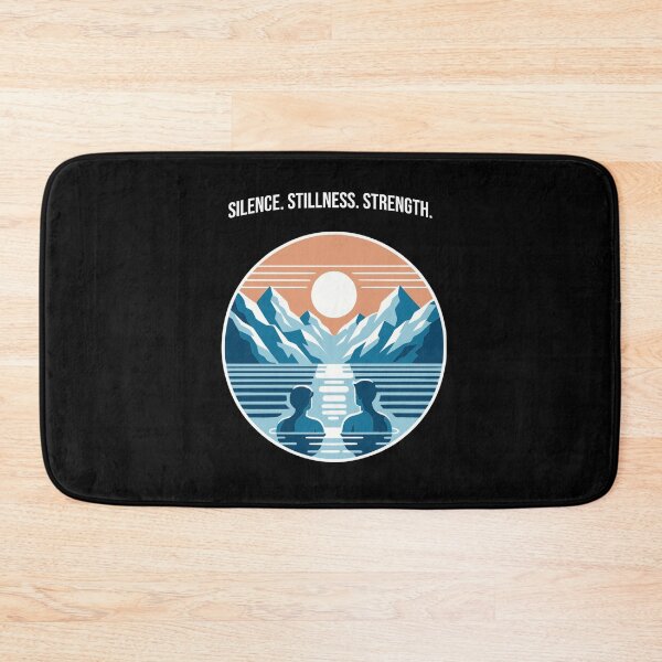 Item preview, Ice bathing in the mountains sunrise wellness inner strength athletes designed and sold by Bouldershop.