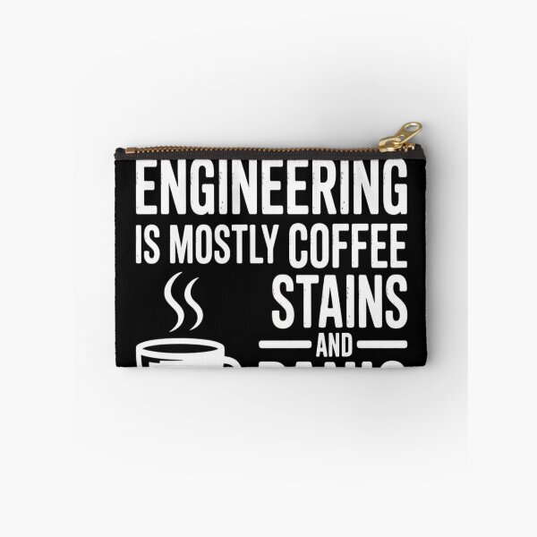 Item preview, My Degree in Engineering Is Mostly Coffee Stains and Panic T-Shirt | Funny College Engineer Tee designed and sold by Professionalpun.