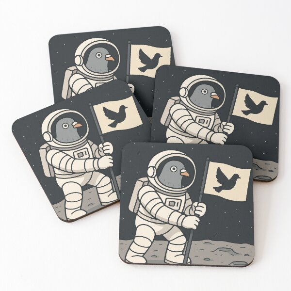 Item preview, Pidgeon on the Moon designed and sold by BadPidgeon.