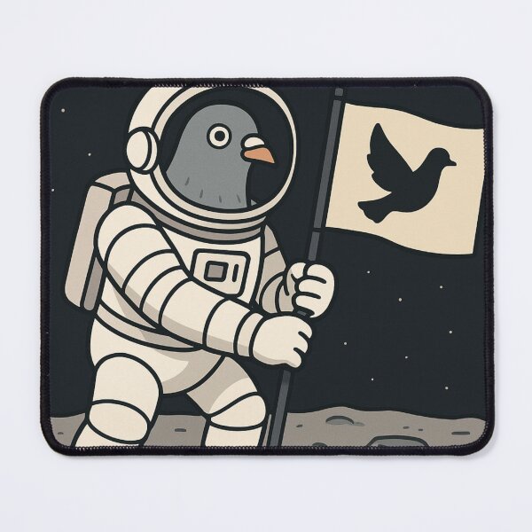 Item preview, Pidgeon on the Moon designed and sold by BadPidgeon.