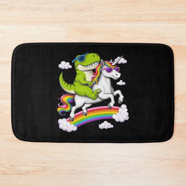 Item preview, T-Rex Dinosaur Riding Unicorn designed and sold by underheaven.