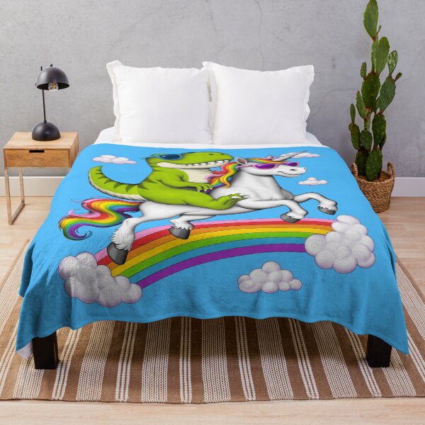 Item preview, T-Rex Dinosaur Riding Unicorn designed and sold by underheaven.