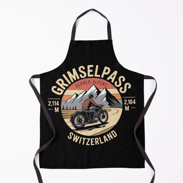 Item preview, Grimselpass Switzerland Vintage Emblem – Retro Motorcycle Mountain Badge designed and sold by VividOrganica.