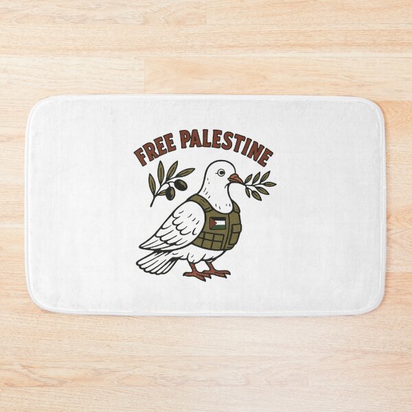 Item preview, Free Palestine Dove with Olive Branches Peace Symbol Protest Demo Free Gaza designed and sold by Annika Shurafa.