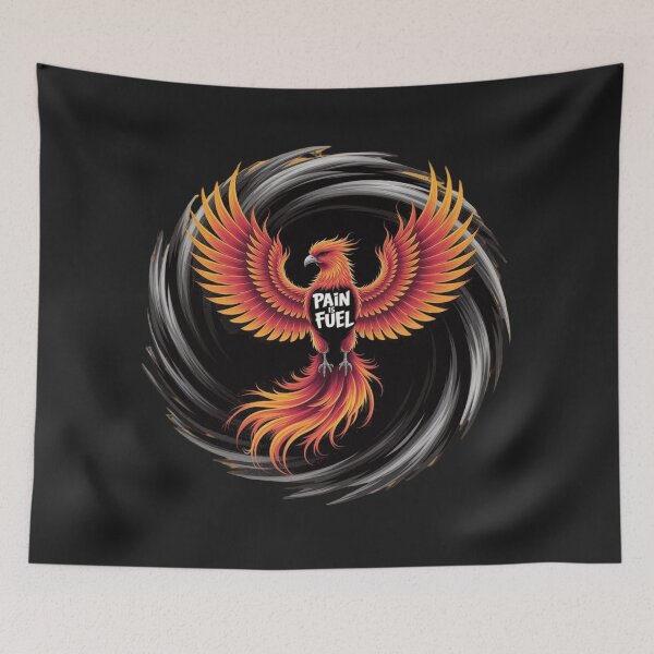 Item preview, Pain is Fuel Phoenix Artwork: Fierce Firebird Design designed and sold by kalvey64.