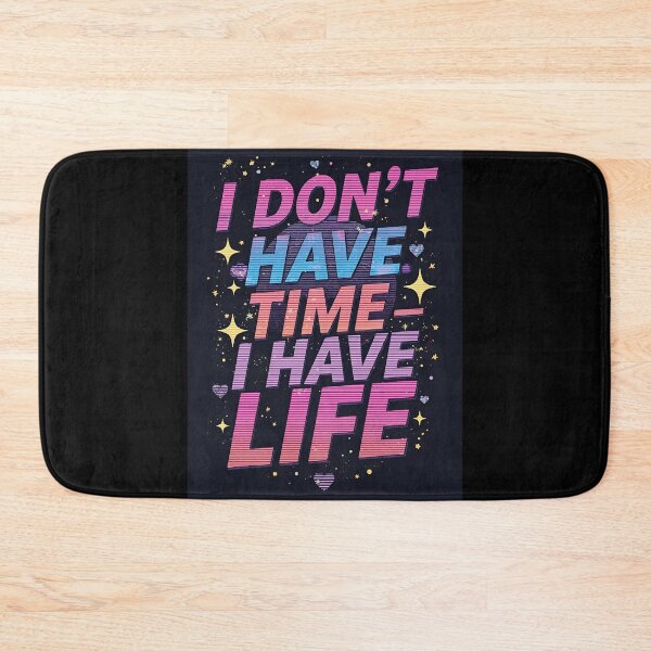 Item preview, No Time – Living Life | Funny Retro Y2K T-Shirt Design designed and sold by RAKO13.