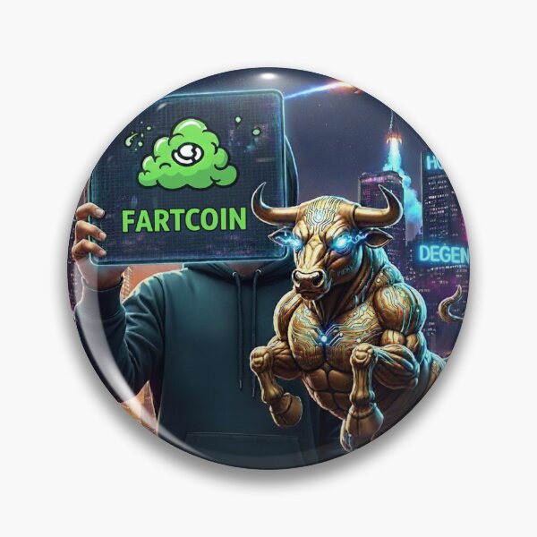 Item preview, FARTCOIN - BULL TO THE MOON! designed and sold by CryptoThreads4 You.
