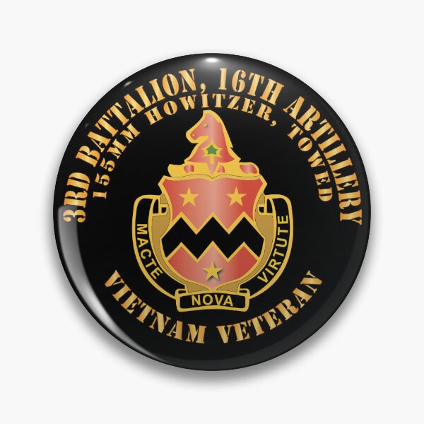 Item preview, Army - 3rd Battalion, 16th Artillery 155mm without SVC Ribbon X 300 designed and sold by Military Insignia Products.