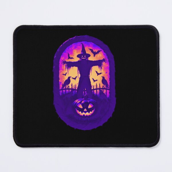 Item preview, A Sinister Scarecrow Under The Fiery Halloween Sky designed and sold by e-camelleone.