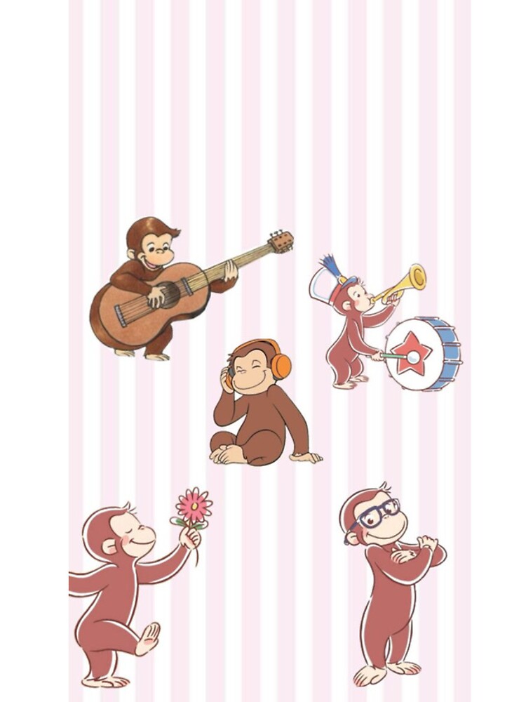 Curious George Musical Collage iPhone Case