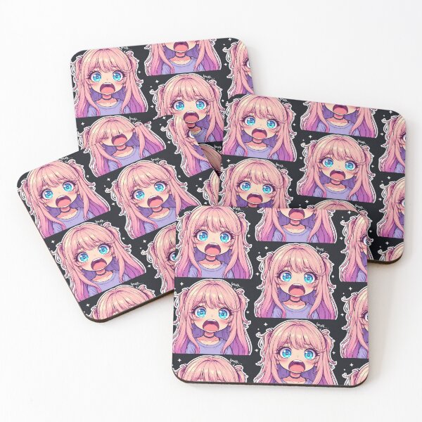 Item preview, Bruh Anime Chibi Girl Shocked Expression Sticker designed and sold by Artritz.