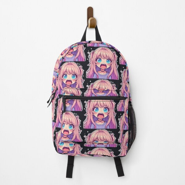 Item preview, Bruh Anime Chibi Girl Shocked Expression Sticker designed and sold by Artritz.