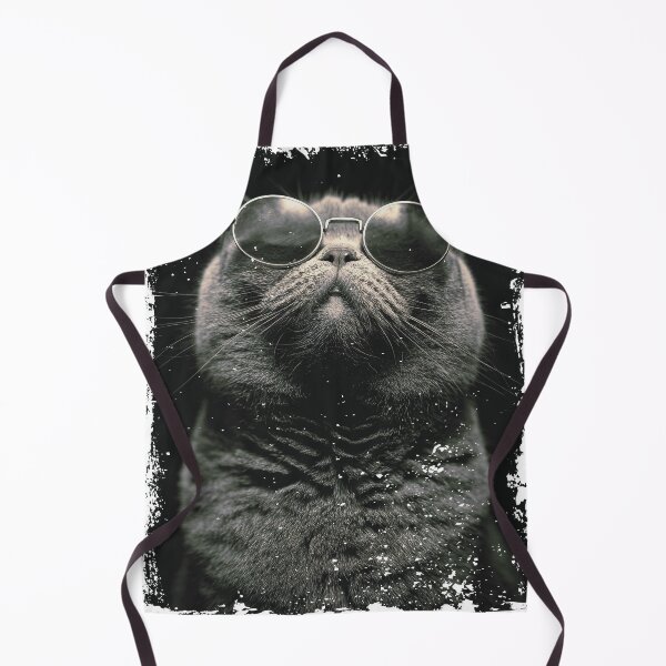 Item preview, Monochrome Scottish Fold Cat in Round Sunglasses – Grunge Vintage Pet Art for Bold Streetwear T-Shirt Collectors designed and sold by RTdigitalShop.