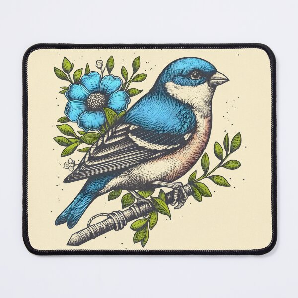 Item preview, Lazuli Bunting designed and sold by theAVIARY7.