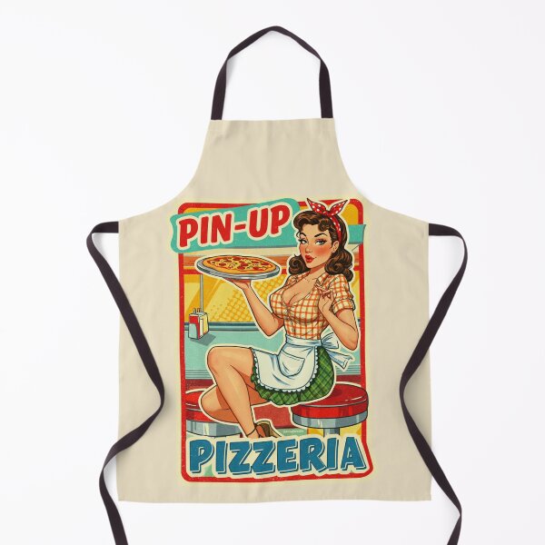 Item preview, Retro Pin-Up Pizzeria designed and sold by JonelleTshirts.
