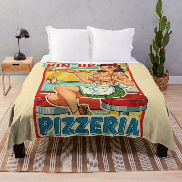 Item preview, Retro Pin-Up Pizzeria designed and sold by JonelleTshirts.