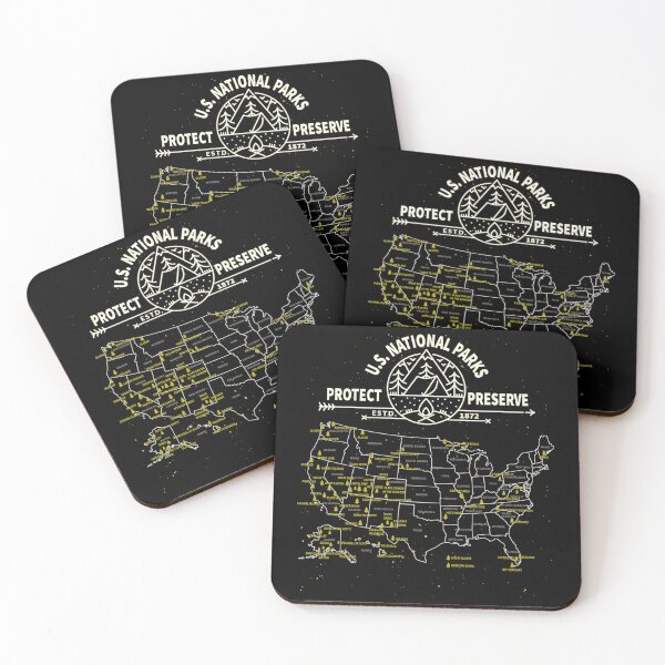 Item preview, U.S. National Park Camping All 63 US National Parks Map designed and sold by Sashakis.