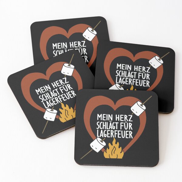 Item preview, My heart beats for campfires - Camping saying designed and sold by Textgewitter.