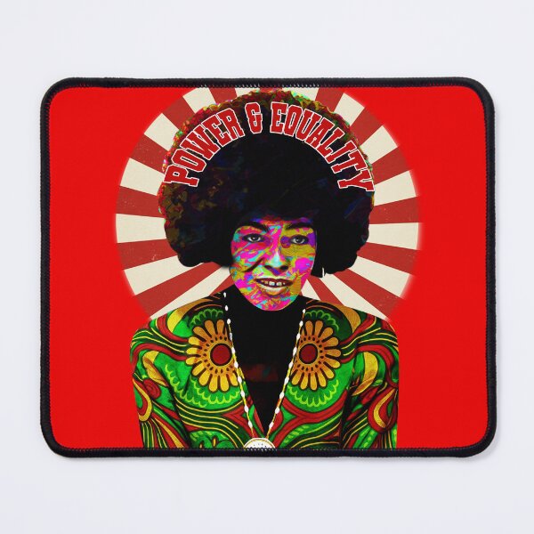 Item preview, Angela Davis Pop Art Portrait in Vibrant Ankara Print – Afrocentric Digital Art designed and sold by Youngkev-arts.