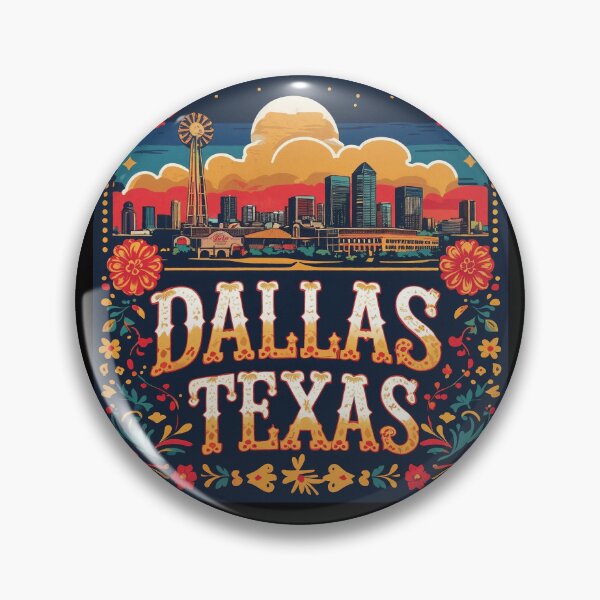 Artikelvorschau, Dallas, Texas – Groß, Skylines, Farbenfroh, Brisket, BBQ, Deep Ellum, State Fair, DFW, Forth Worth Stockyards entworfen und verkauft von markmm9.