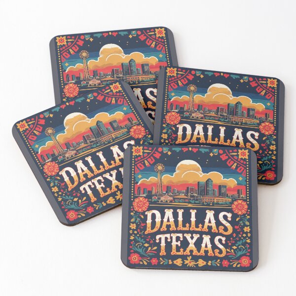 Item preview, Dallas, Texas - Big, Skylines, Colorful, Brisket, BBQ, Deep Ellum, State Fair, DFW, Forth Worth Stockyards designed and sold by markmm9.
