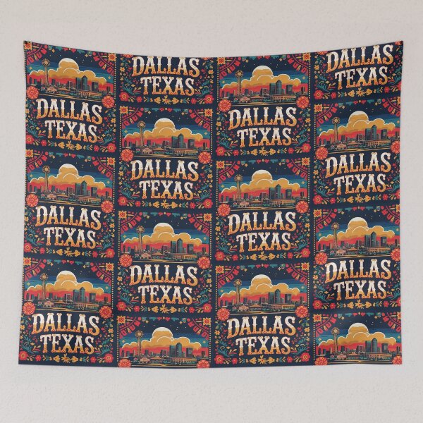 Item preview, Dallas, Texas - Big, Skylines, Colorful, Brisket, BBQ, Deep Ellum, State Fair, DFW, Forth Worth Stockyards designed and sold by markmm9.