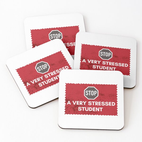 Item preview, Stop Very Stressed Student Sign | Exam Pressure Humor Design | Academic Stress Warning Poster designed and sold by TialCorner.