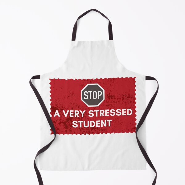 Item preview, Stop Very Stressed Student Sign | Exam Pressure Humor Design | Academic Stress Warning Poster designed and sold by TialCorner.