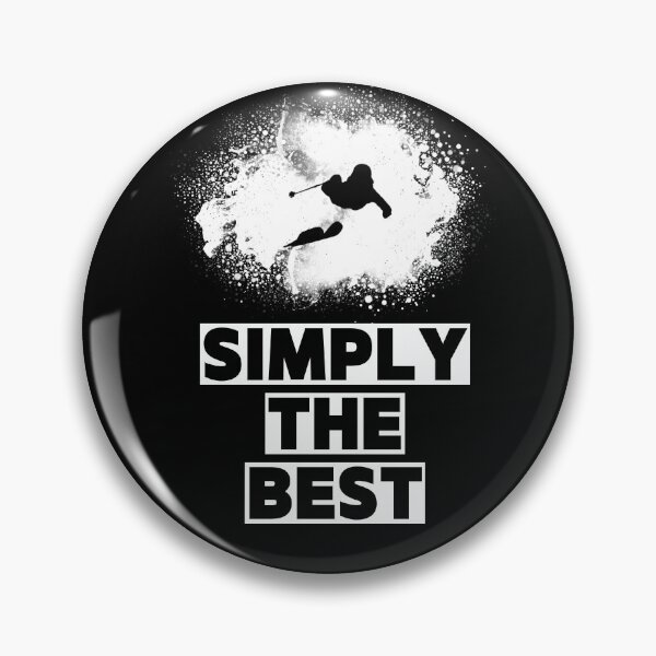Item preview, Simply the Best Skier Silhouette – Powder Freeride Skiing Winter Sports Design designed and sold by mountainHUB.