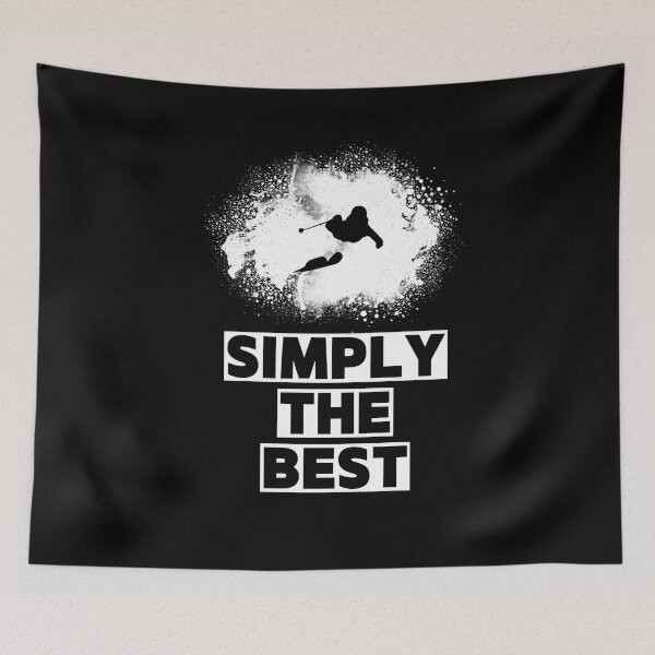 Item preview, Simply the Best Skier Silhouette – Powder Freeride Skiing Winter Sports Design designed and sold by mountainHUB.